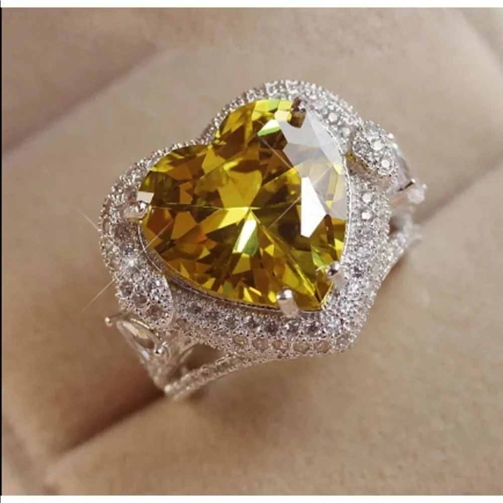 🆕 925 Silver Topaz Ring
